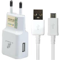 Carregador Celular de Parede 2x1 Cabo Micro USB 2.0A - Flex