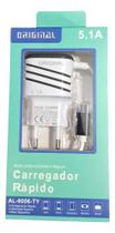 Carregador Celular Rápido Fonte Cabo Tipo C Com Entrada Usb Branco Carregador Celular Rápido Fonte Cabo Tipo C Com Entrada Usb Branco