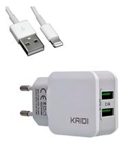 Carregador Celular Smartphone Turbo 2 Usb Cabo Tipo C Carregador Celular Smartphone Turbo 2 Usb Cabo Tipo C
