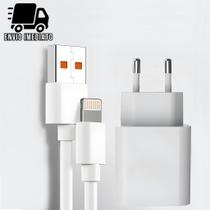 Carregador Celular Tipo IP USB com Cabo Super Rapido 2.4A