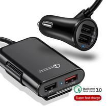 Carregador Celular Veicular 4 Portas Usb E Extensor 2 Portas Carregador Celular Veicular 4 Portas Usb E Extensor 2 Portas