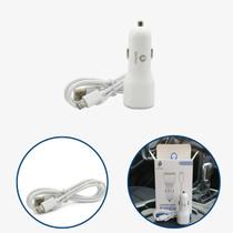 Carregador Celular Veicular Carro Turbo 2 Usb 2.4a Com Cabo