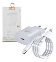 Carregador Com Porta Tipo-c E Cabo Lightning El-4005-pd