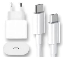 Carregador compativel com Iphone 15 Fonte 20W Cabo USB.C