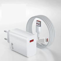 Carregador compativel com Xiaomi 67W com Cabo USB Tipo C 6A Carga Rápida