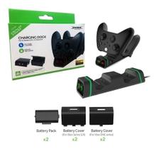 Carregador Compatível Controle Xbox + 2 Baterias 800mah One Series S/x