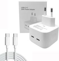 Carregador compatível Ip Turbo Ultra Rápido 35W PD Tipo C Carregador Celular com 2 Portas Para iPd iP 14/14 Max/14 Pro/1