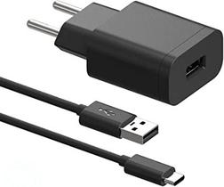 Carregador compativel Motorola Turbo Power 15W Tipo usb-c c/ Cabo Preto