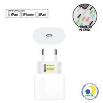 Carregador Compativel Para iPhone 16 15 14 13 12 11 X Mini Plus Pró Max Fonte Caixinha Turbo Usb C