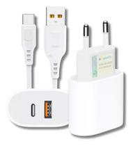 Carregador Compatível Samsung Turbo Tipo C A12 A22 A32 S10 M12