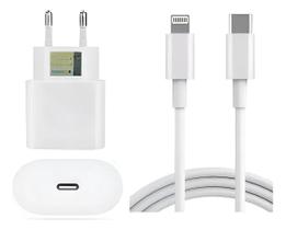 Carregador Completo 30W Super Rápido 6.1A USB-C para Lightning Alta Potência Carregador Completo 30W Super Rápido 6.1A USB-C para Lightning Alta Potência