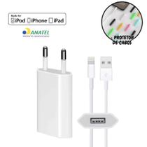 Carregador Completo Cabo Usb Lightning + Fonte Tomada 12V MFI Compativel Para iPhone 5 6 7 8 X 11