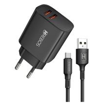 Carregador Completo Classic Duo 40W Tipo C Hrebos CRG-214C