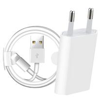 Carregador completo Lightning 5 6 5 6 7 8 Plus X 11 12 13 14 15 Tomada Fonte Usb + Cabo Lightning Reforçado