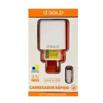 Carregador Completo Lightning Fonte + Cabo 3.1A A'Gold CA22-2