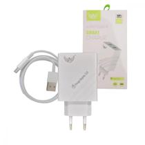 Carregador Completo Tipo-C / USB com 02 Portas USB 36W 6.8A Cabo Móvel 1 metro Altomex AL-5021-TYPE-C