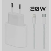 Carregador Completo Usb-C 20W Turbo Compatível Iphone-11-12-13-14 - Adaptador Tomada Fonte Turbo todos modelos