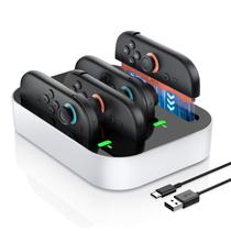 Carregador controlador NEWDERY Switch 2 4 em 1 Fast 2.5H LED