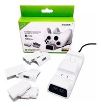 Carregador Controle Compatível Xbox One Series S X + 2 Baterias 800mah - Dobe