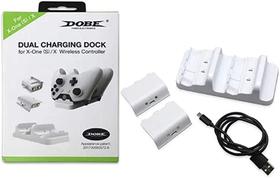 Carregador Controle Xbox One Dock + 2 Baterias 300mah - Doble