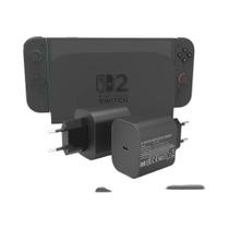 Carregador De 60W Com 2 Portas USB Tipo C, Fonte De Alimentação 20V 3A, Plugue EU/US Para Switch,