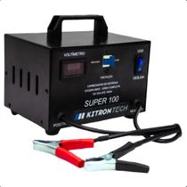 Carregador de Bateria 12V até 100 Amperes Inteligente Bivolt - Kitron Tech