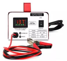 Carregador De Bateria 12v Carro Moto Cva2 Com Display Original - TRAFOTRON