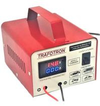 Carregador De Bateria 12v Com Voltimetro E Amperimetro - TRAFOTRON