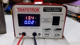 Carregador De Bateria 12v Com Voltimetro E Amperimetro - trafotron