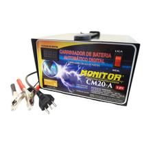 Carregador de Bateria 12V Digital 20 AH Monitor - Grupo Monitor