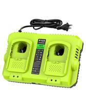 Carregador de Bateria Abeden P117 com Duas Portas para Ryobi 18V Carregador de Bateria Abeden P117 com Duas Portas para Ryobi 18V