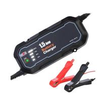 Carregador De Bateria Automático Inteligente 12V 1500mA Com LED Para Carro, RV, ATV E Barco