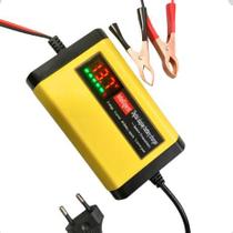 Carregador de Bateria Automotivo 12V Inteligente carro moto com Display Digital LUMIVILLE Carregador de Bateria Automotivo 12V Inteligente carro moto com Display Digital LUMIVILLE