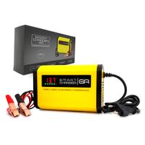 Carregador de Bateria Automotivo 6A - Com Indicativo de Carga Bivolt - smart charger
