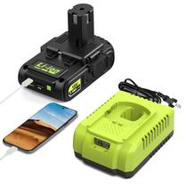 Carregador de bateria Combo Abeden 18V 3.0Ah USB para Ryobi Carregador de bateria Combo Abeden 18V 3.0Ah USB para Ryobi