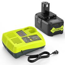 Carregador de bateria Combo Futurebatt 18V Íon de lítio 6.0Ah 110V