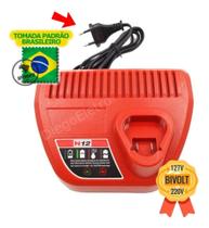 Carregador De Bateria Compatível com Milwaukee M12 48-2459 Bivolt Carregador De Bateria Compatível com Milwaukee M12 48-2459 Bivolt