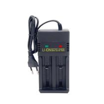 Carregador de Bateria Duplo 18650 26650 14500 16340 18500 Bivolt