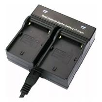 Carregador de bateria duplo para NP-F970, NP-F750, NP-F770, NP-570, F-550 Carregador de bateria duplo para NP-F970, NP-F750, NP-F770, NP-570, F-550