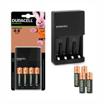 Carregador de bateria duracell cef14br4 c/4-pilhas aa 2500mah recarregaveis