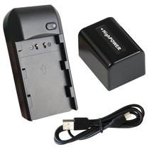 Carregador de bateria e bateria de lítio de 2000mAh para câmera de vídeo