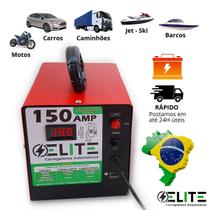 Carregador de bateria Elite 12V 12Ah, Bivolt, Carga Lenta e Rápida, Automotivo Universal com Display Digital