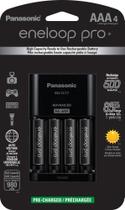 Carregador de bateria Eneloop Panasonic CC17 com 4 AAA Ni-MH Pro Carregador de bateria Eneloop Panasonic CC17 com 4 AAA Ni-MH Pro