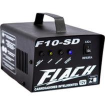 Carregador de bateria flach f10-sd 10amperes 12volts