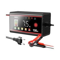 Carregador De Bateria Inteligente 12V 15A 200W 100W Com Display LED Para Baterias De Cálcio, GEL,