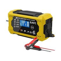 Carregador De Bateria Inteligente 12V 6A Para Carro E Moto Com Display LCD Dispositivo De