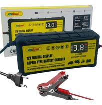 Carregador De Bateria Inteligente Carro Moto Bivolt 12V 10A