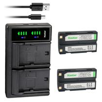 Carregador de Bateria Kastar Kit com 2 Unidades 7,4V 2600mAh USB Carregador de Bateria Kastar Kit com 2 Unidades 7,4V 2600mAh USB