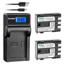 Carregador de bateria Kastar LCD Slim USB para câmeras Canon NB-2L