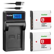 Carregador de bateria Kastar LCD Slim USB para Sony NP-BG1 NP-FG1